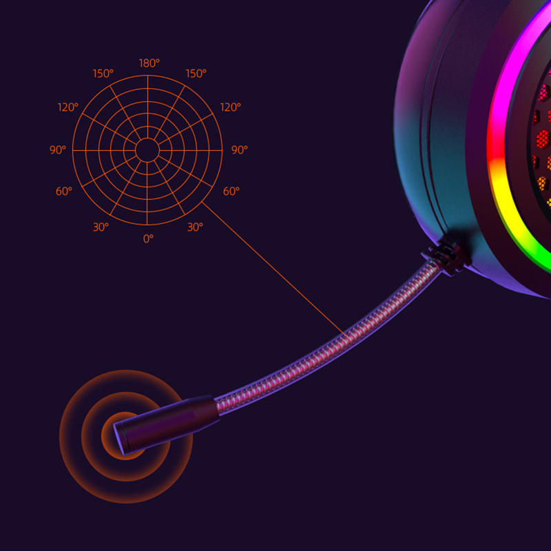 Šuplje RGB svjetlosne žičane slušalice s jakim basom i mikrofonom za telefon/prijenosno računalo_voghion.com