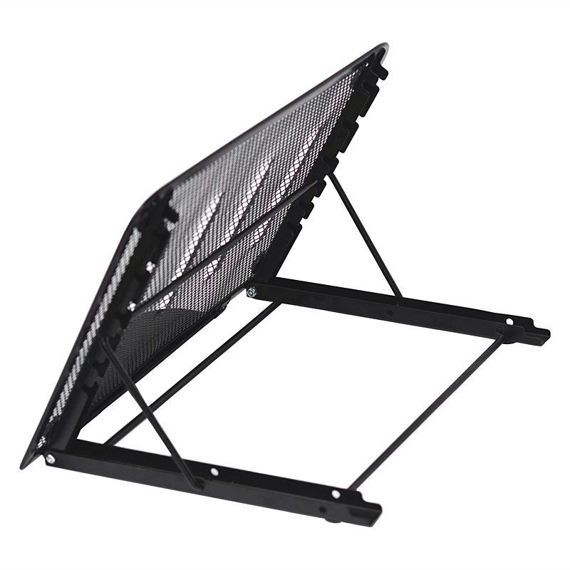 348 Metal Laptop Base Floor Folding Stand Wire Mesh Combination Tablet_voghion.com
