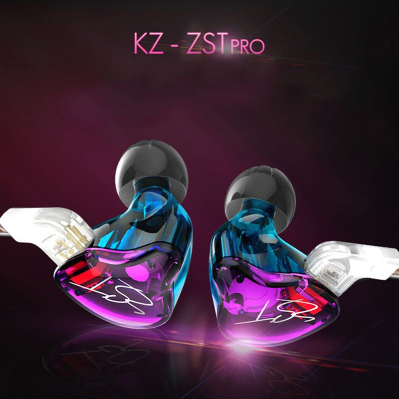 KZ-ZST Abnehmbarer HiFi-Heavy-Bass-In-Ear-Kopfhörer mit Kabel, Hybrid-Musik-Ohrhörer_voghion.com