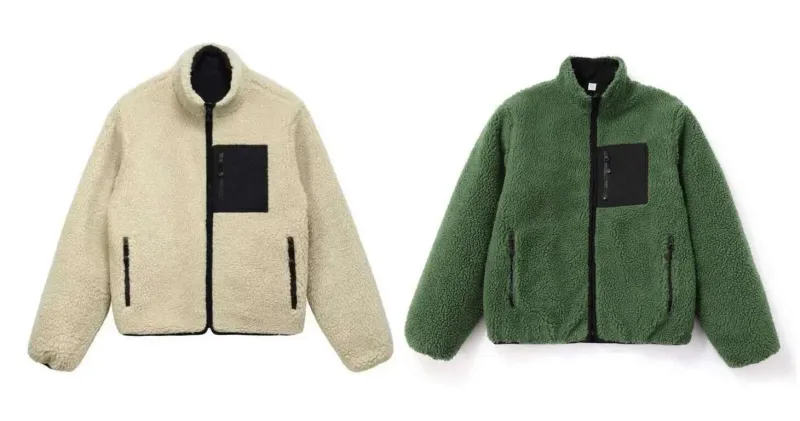 Giacca in pile reversibile: cappotto oversize in lana d'agnello ispirato al Y2K per lo streetwear e lo stile casual_voghion.com
