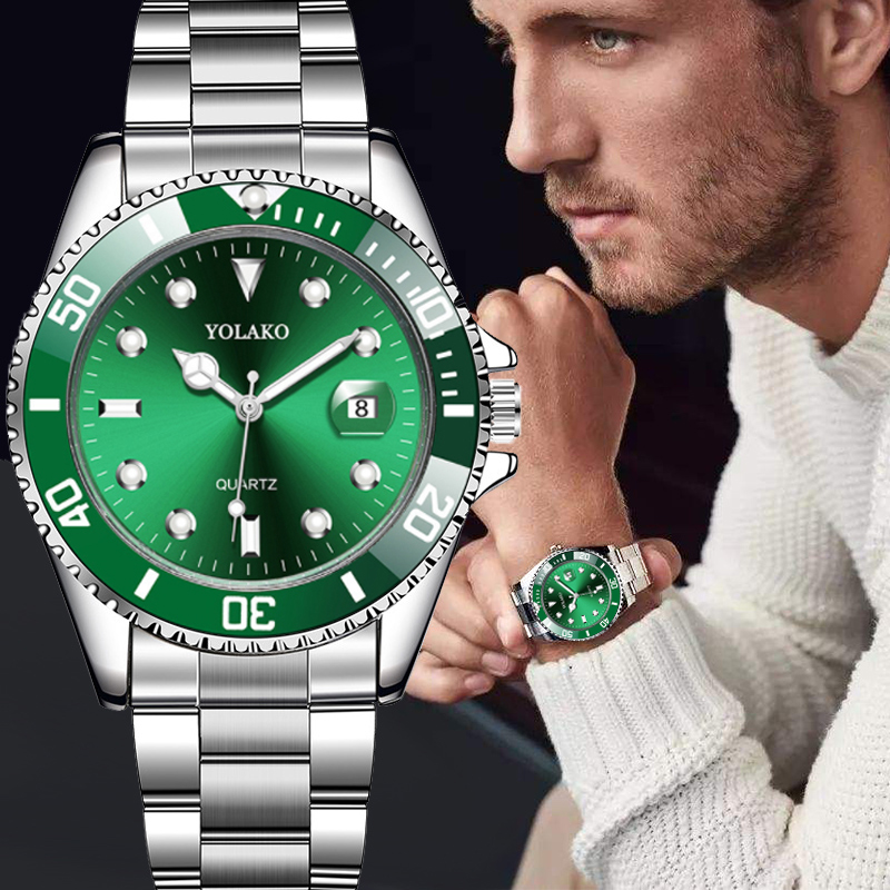 Herrklocka Water Ghost New Luxury Business Watch Herr Vattentät Date Grön Urtavla Klocka Mode Herrklocka_voghion.com
