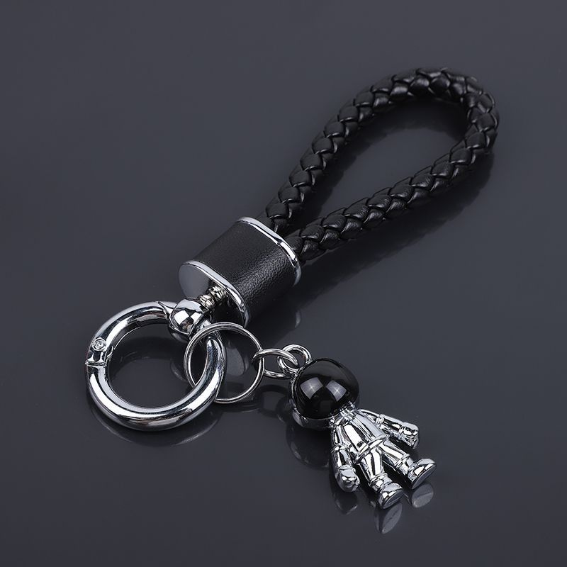 Autoschlüsselanhänger, Anhänger, Damen und Herren, High-End-Persönlichkeit, kreativ, geflochtenes Leder, Autoschlüsselanhänger, niedlich, Ins, Internet-Berühmtheit_voghion.com