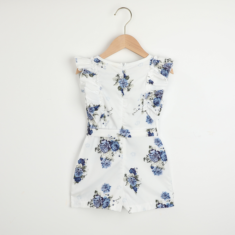 Beebiriided imikutele ja väikelastele suvine uuetrükiga väike värske jumpsuit lipsuvööga_voghion.com