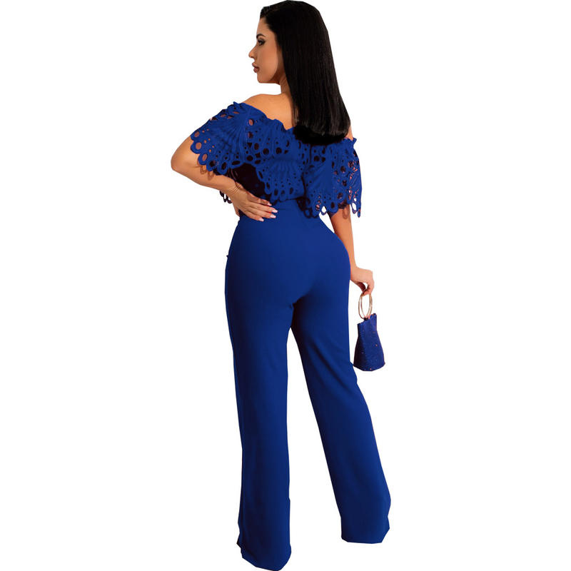 Europeisk och amerikansk sexig fashionabel enfärgad jumpsuit med tubtopp_voghion.com