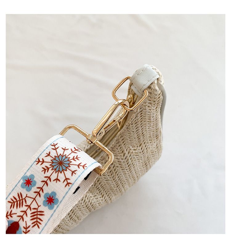 Borse a tracolla da donna, borsa intrecciata da ascella, borsa monospalla alla moda, borsa da spiaggia, borsa da donna intrecciata in paglia_voghion.com