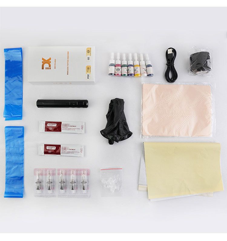 Wireless Motor Cut Line Fog Hine Tattoo Battery Pen Set Tattoo Tools_voghion.com