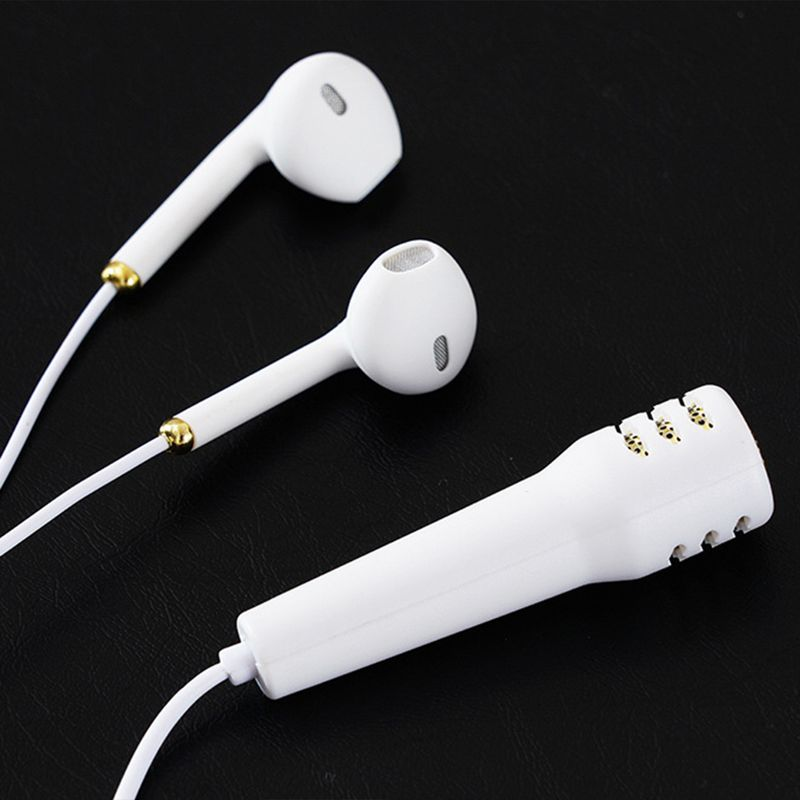 Dźwięk 1,2 m Przewodowe Praktyczne Mini Super Jakość Stylowe 3,5 mm Słuchawki douszne z mikrofonem do karaoke_voghion.com