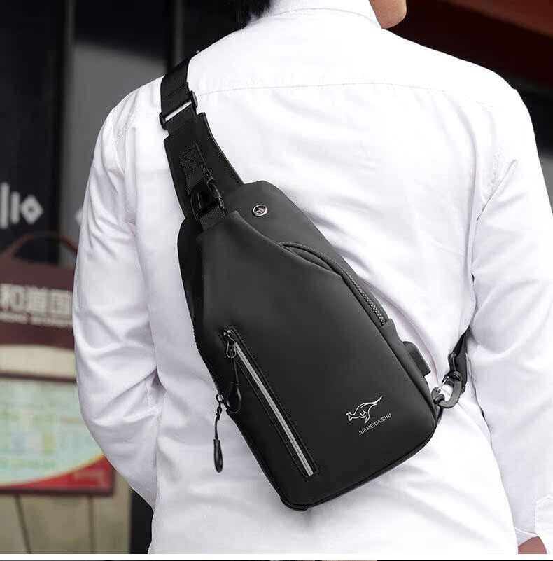 Borsa a tracolla monospalla impermeabile di grande capacità, per sport all'aria aperta, da uomo, casual_voghion.com