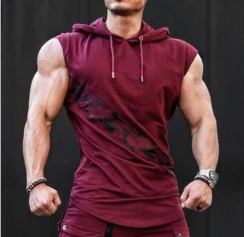 Unschlagbare Qualität 2025 Neues Camo-farbiges Kurzarm-Kapuzen-T-Shirt für Männer_voghion.com
