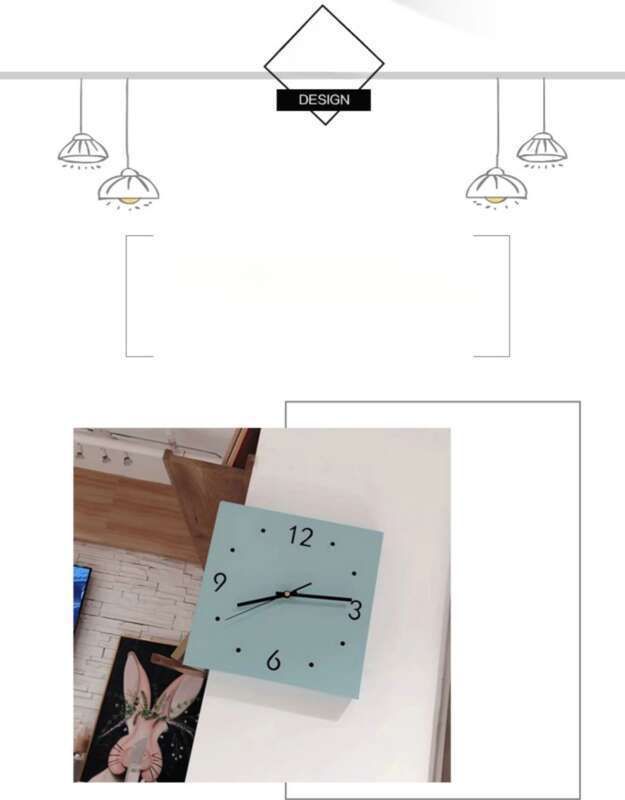 【 Hot Sale 】 Ins Wall Stue Kreativ Enkelhed Moderne Dobbeltsidet Silent Yang hjørneur_voghion.com