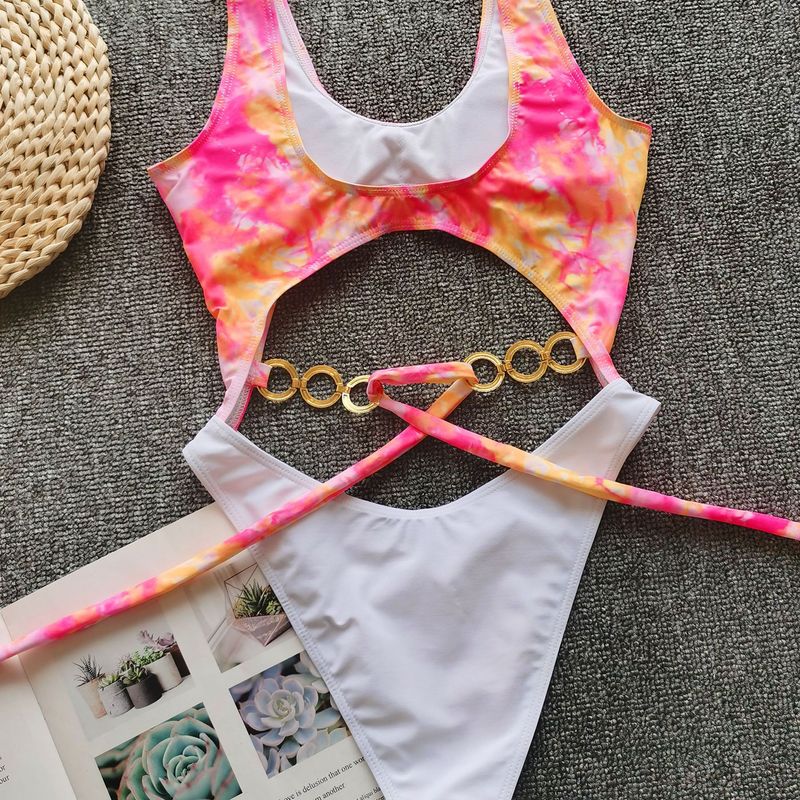 Sexy Bikini Set With Metal Rings & Bow Details – High Elastic Nylon Swimsuit, Padded Triangle Top & Brazilian Bottom For Beach, Pool, Vacation_voghion.com