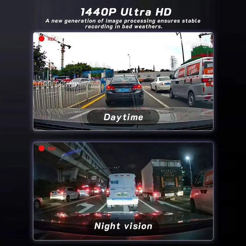 Cámara De Tablero Frontal E Interior Con Tarjeta SD 32G, Cámara De Tablero 1080P De 3.16 Pulgadas, Sensor G De Alta DefiniciónVisión Nocturna Grabación En Bucle Gran Angular DVR Para Auto_voghion.com