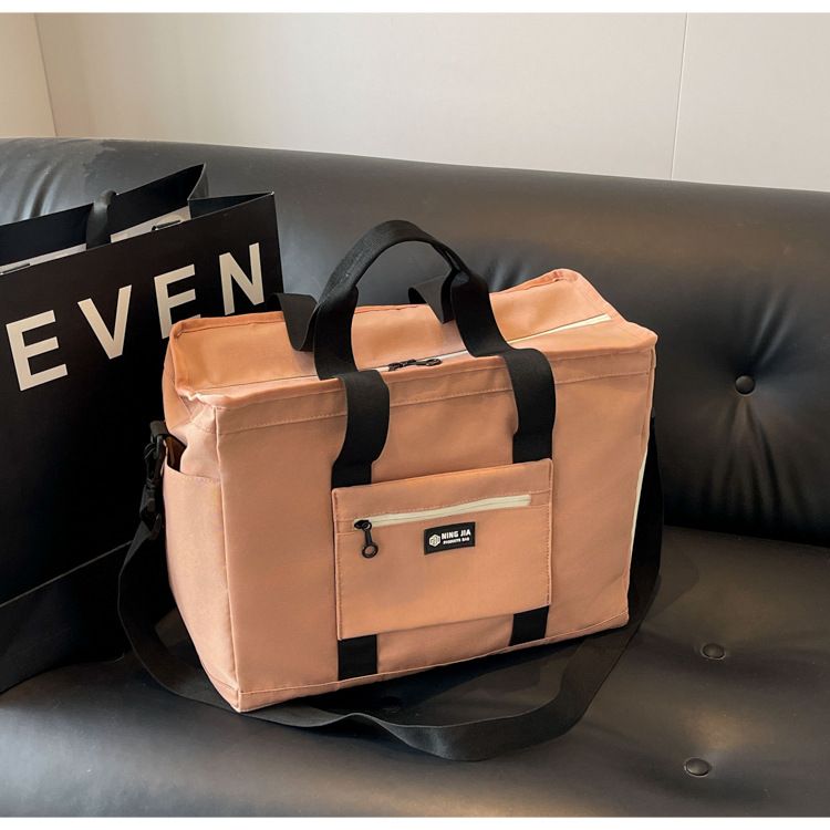 Modieuze lichtgewicht sport-fitnesstas Grote capaciteit Verplaatsbare draagbare opbergtas Schoenen Droog en nat Scheiding Yoga-trainingstas_voghion.com