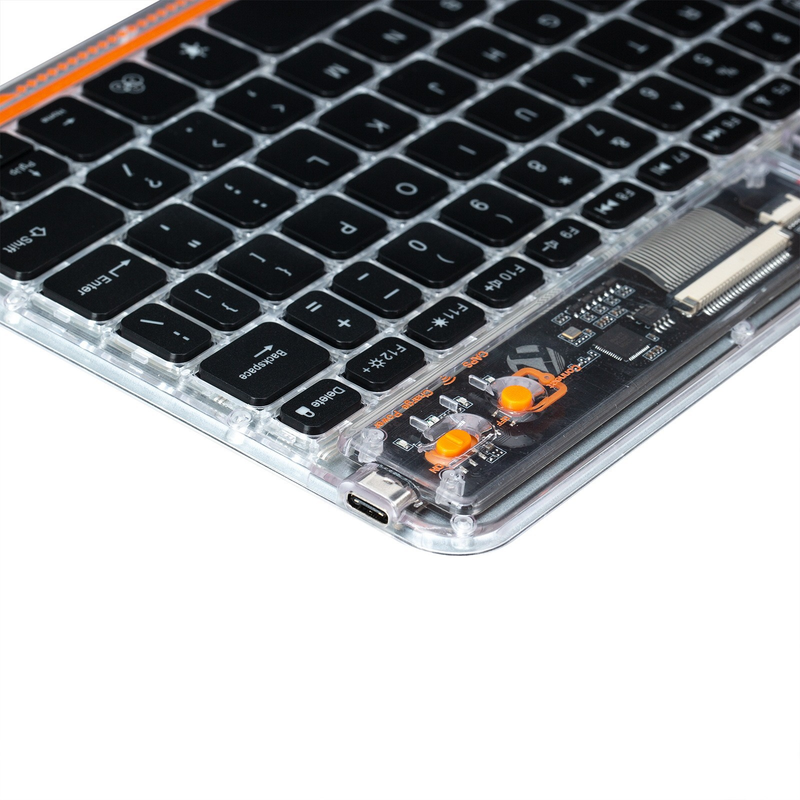 2023 new Bluetooth backlight keyboard RGB seven color the third mock examination transparent technology wireless mouse_voghion.com
