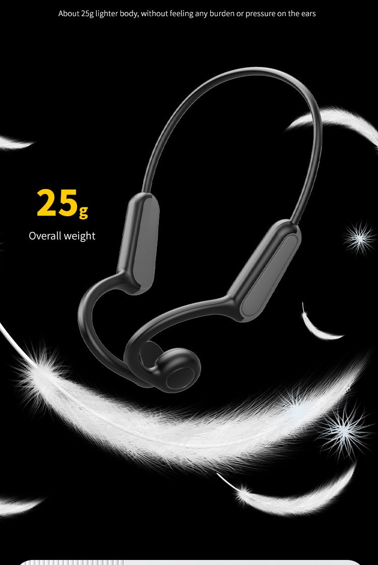Explosive B8 True Bone Conduction Bluetooth Earphones Open Sport Running Specific Cycling Waterproof Not In Ear_voghion.com