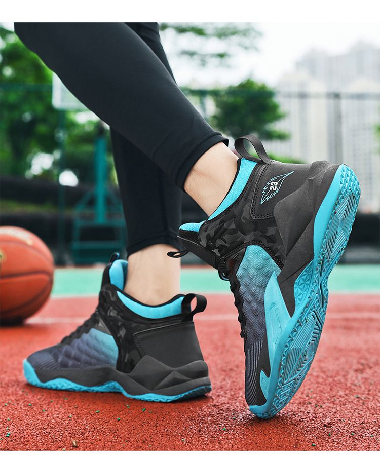 Le scarpe da basket da uomo sono traspiranti, ammortizzanti e antiscivolo. Possono essere indossate come scarpe sportive per l'allenamento e per le partite pratiche._voghion.com