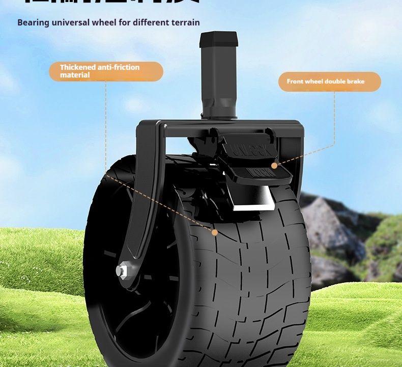 Outdoor Foldable Stall Rear Door Camping Cart, Portable Large Capacity Shopping Cart_voghion.com