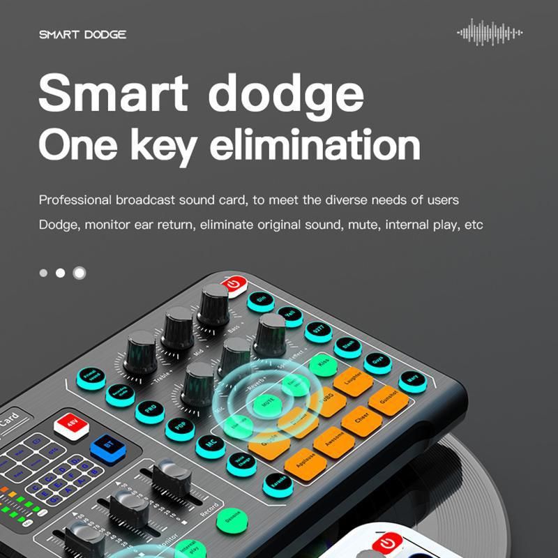 Microfono professionale cardioide per podcast (progetto opzionale), mixer audio portatile per streaming live, giochi, PC_voghion.com