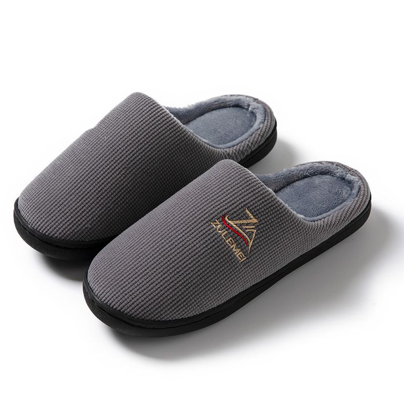 Nouvelles pantoufles en coton chaudes transfrontalières pour les amoureux de la maison, pantoufles en coton à mémoire de forme, confortables, semelles souples antidérapantes_voghion.com