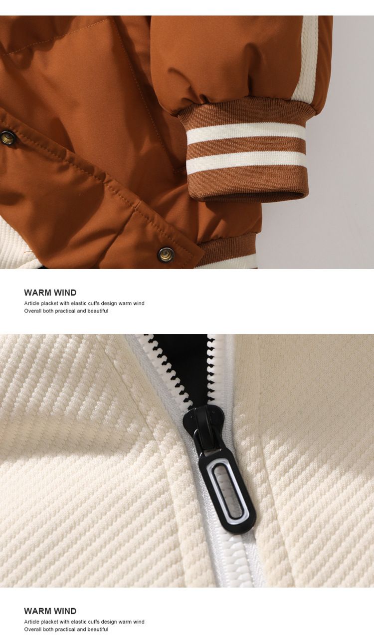 Herrenbekleidung Winter Neue Kapuzenjacke Lose Verdickte Baumwolljacke Gefälschte Zweiteilige Baumwollwattierte Jacke Trendy Brand_voghion.com