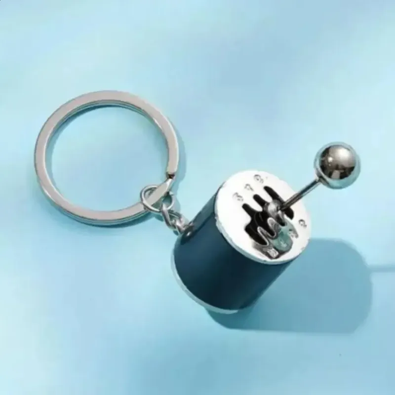 Automotive Parts Six Speed Manual Keychain 3D Shifting Car Transmission Metal Gear Rod Box 250418_voghion.com