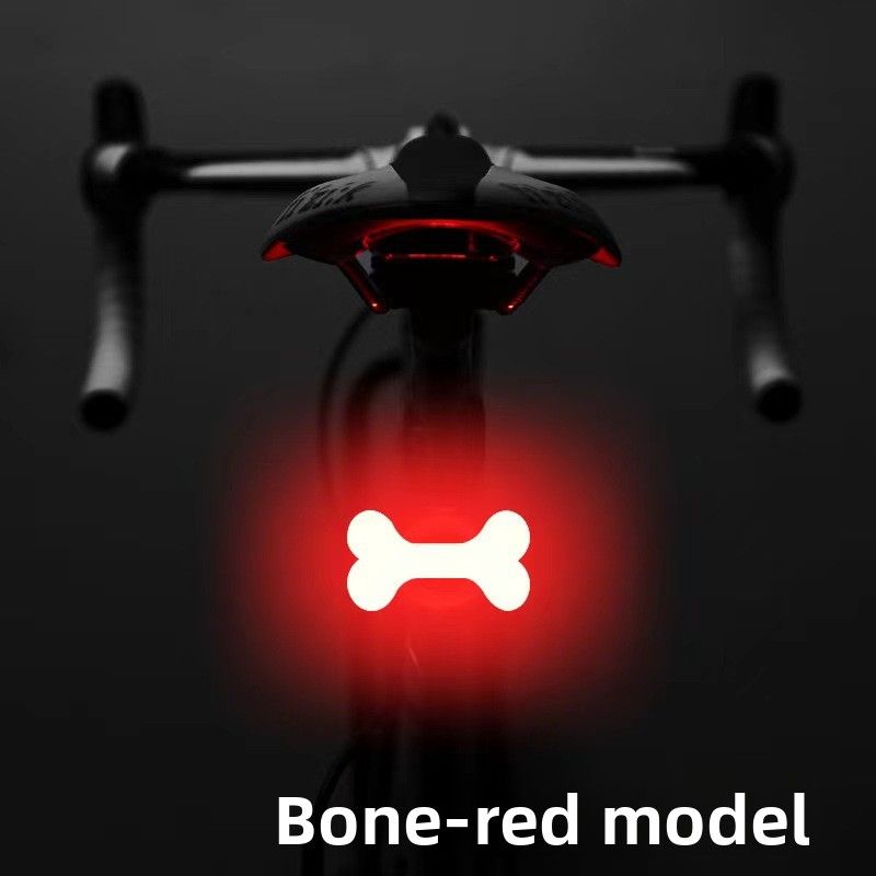 Fahrrad Herz Schwanz Nacht Reiten USB Lade COB Warnung Licht Blinkt Hohe Helligkeit Zubehör_voghion.com