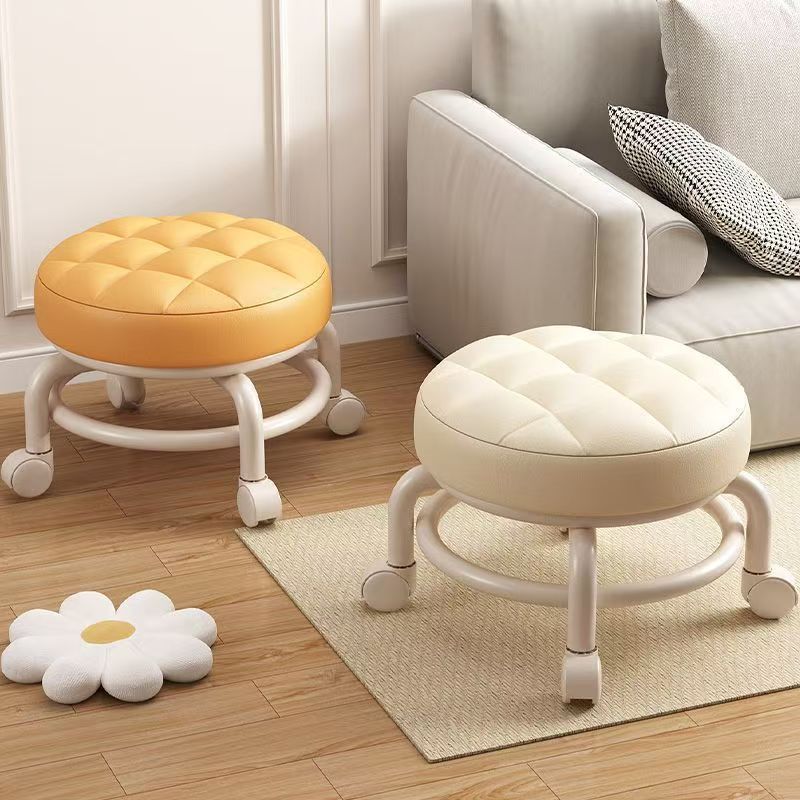 Swivel Wheel Low For Home Shoe Changing, Baby Sitting Mobile Chair, Children's Walking Stool_voghion.com