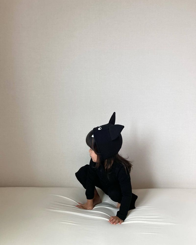 Tuta per bambini Ins Halloween Series Tuta a forma di pipistrello Taglia piccola e media Tuta a tre pezzi a maniche lunghe per bambini_voghion.com