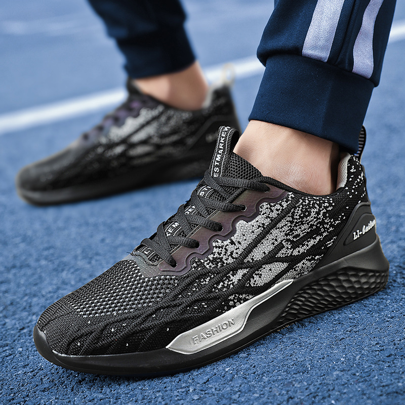 Scarpe da corsa sportive casual ultraleggere alla moda da uomo in rete primaverile_voghion.com