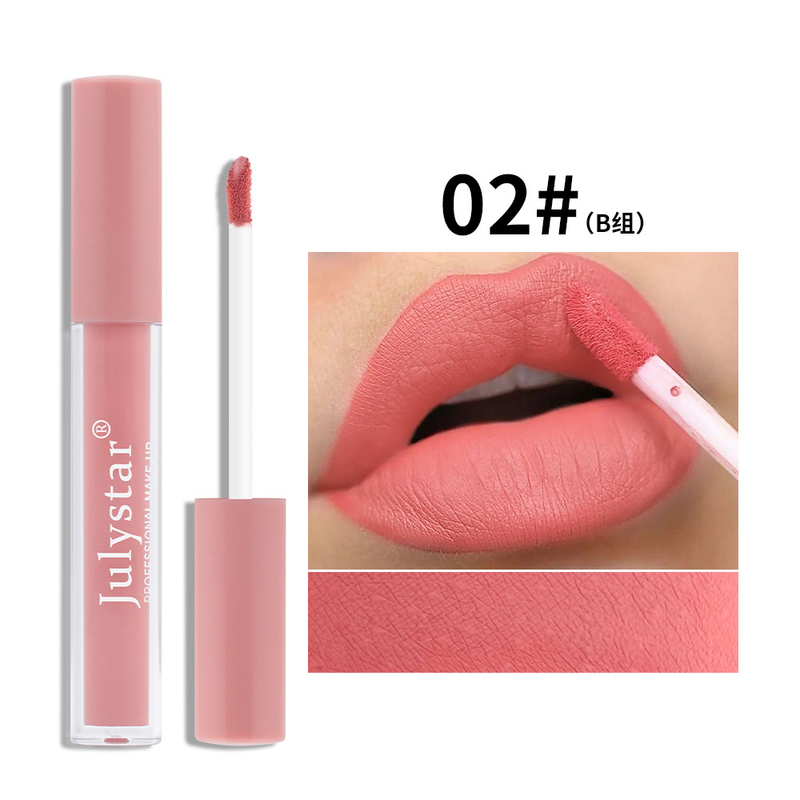 Matte Mist Lip Glaze Student Set Box, Staying Cup, Non fading Lipstick Recommended Makeup_voghion.com