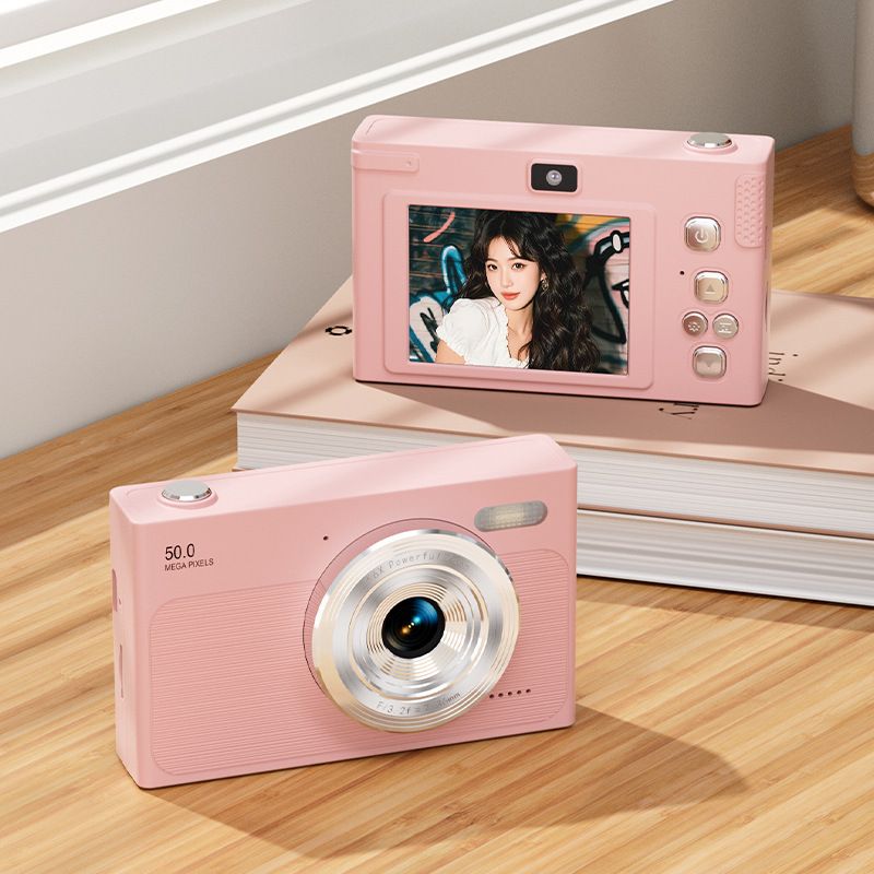 2025 HD CCD Digital Dual Campus Selfie Student Portable Card Camera_voghion.com