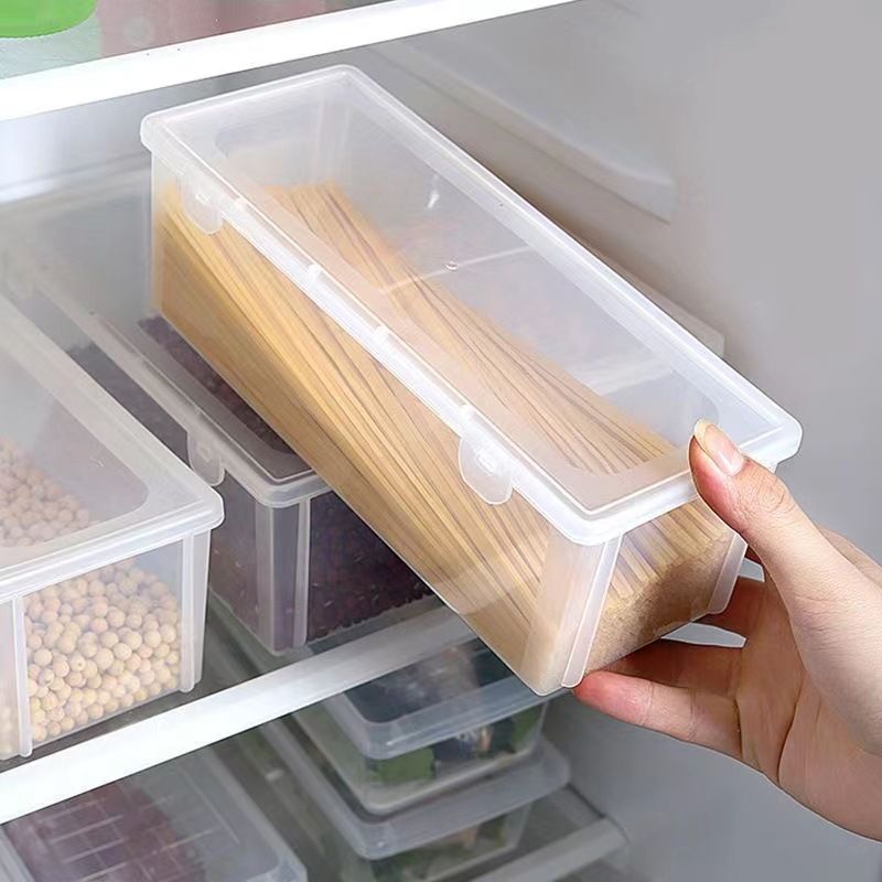 Storage Multi-Functional Plastic Refrigerator Preservation With Lid Kitchen Grain Food Hanging Noodle Sealing Box_voghion.com