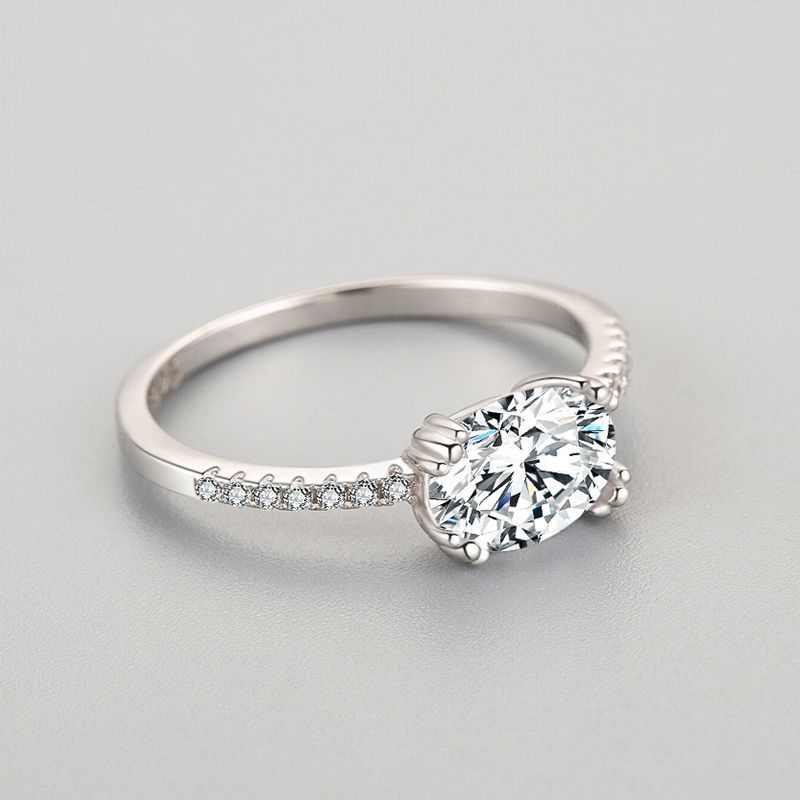 Tancise Anello in argento con zirconi classici Gioielli da donna Promessa di nozze Regalo per feste_voghion.com