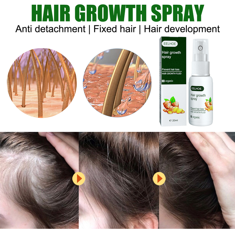 Hår Vacker ingefära tillväxt essens Närande Hårvård Hårrotsvård spray Tough Repair Growth Flytande_voghion.com