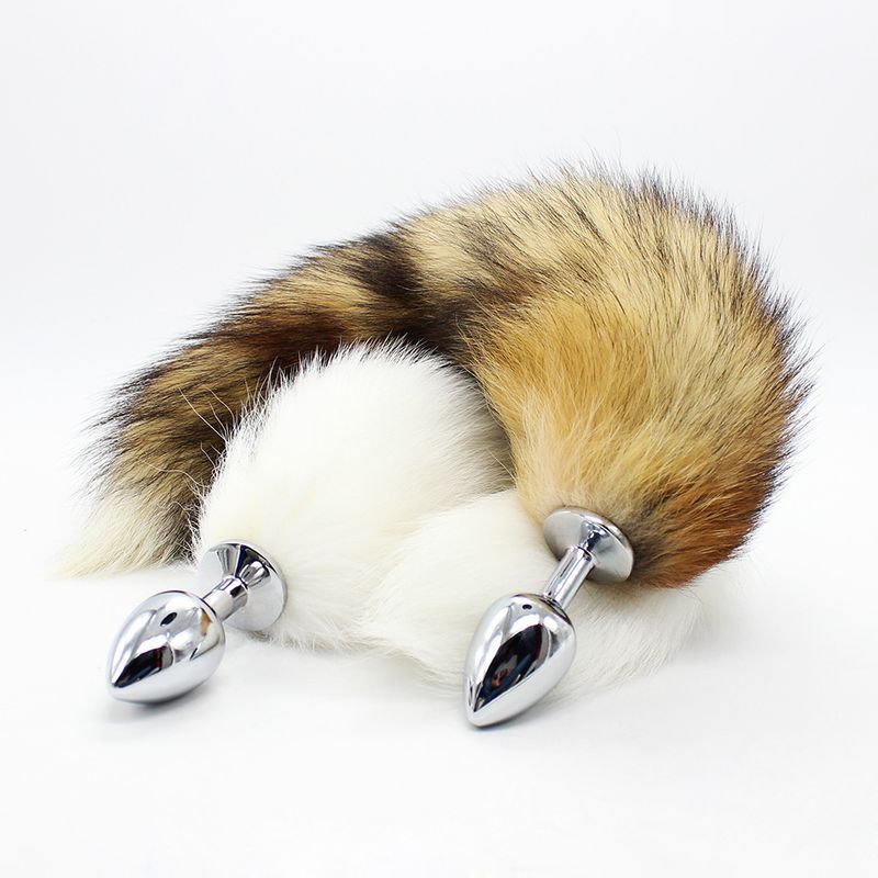 Sex Produkte Masturbation Metall Butt Plug Erwachsene Paar Flirten Frauen Produkte Fuchsschwanz Zubehör Spaß Bondage_voghion.com