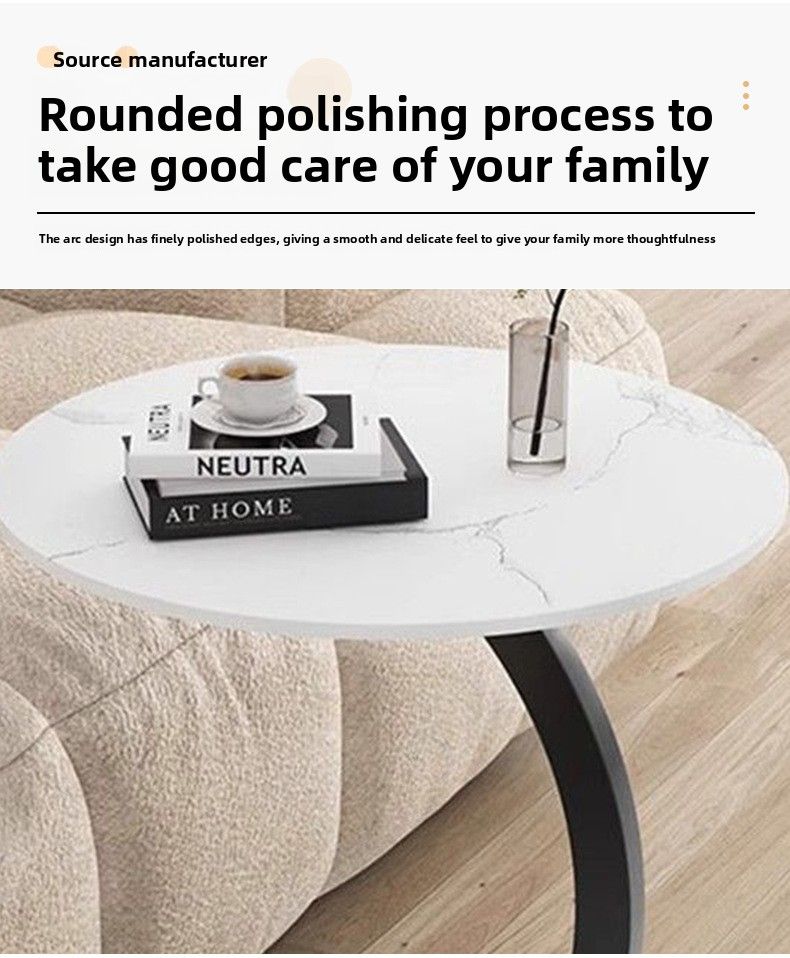 Table d'appoint moderne pour canapé, petite table basse, étagère de rangement simple pour chevet._voghion.com