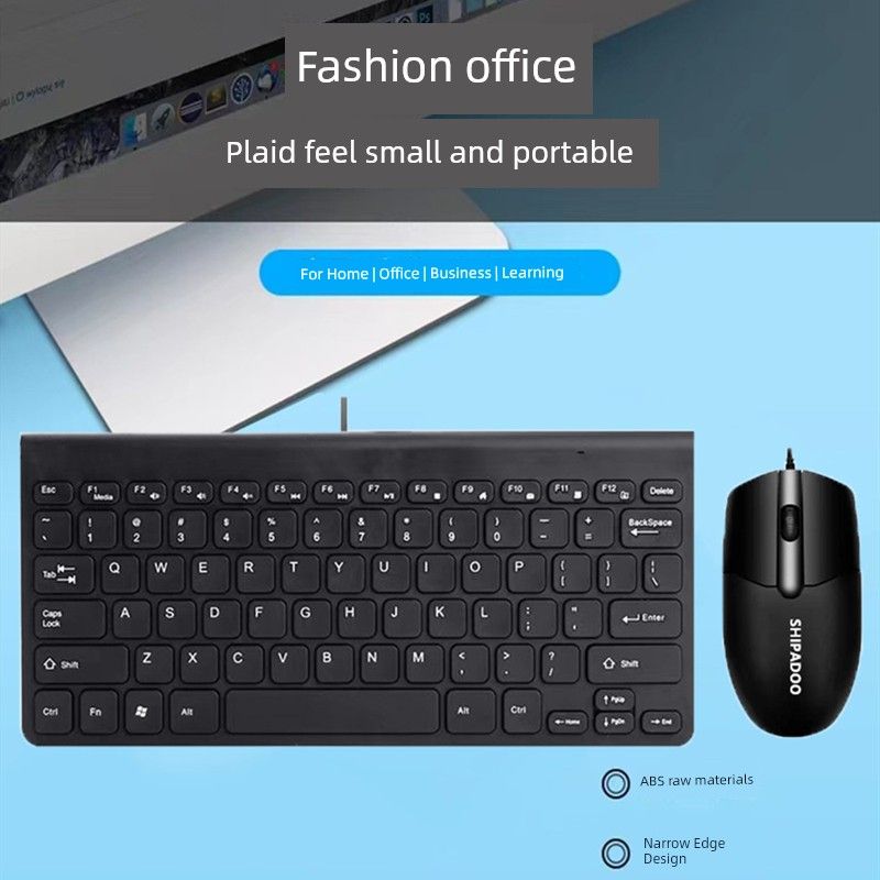 Mini USB Chocolate Industrial Wireless Keyboard_voghion.com