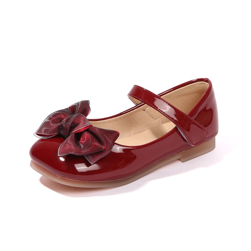 2026 leder Frühling Rot Mädchen Und Herbst Neue Bogen Prinzessin Leistung kinder Einzigen Weiche Sohle Baby Schuhe Mädchen_voghion.com