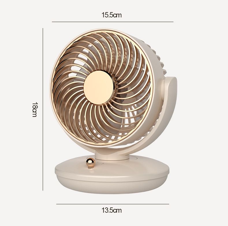 2025 Shaking Head Mini Rechargeable Long Battery Life Portable Small Desktop USB Fan_voghion.com