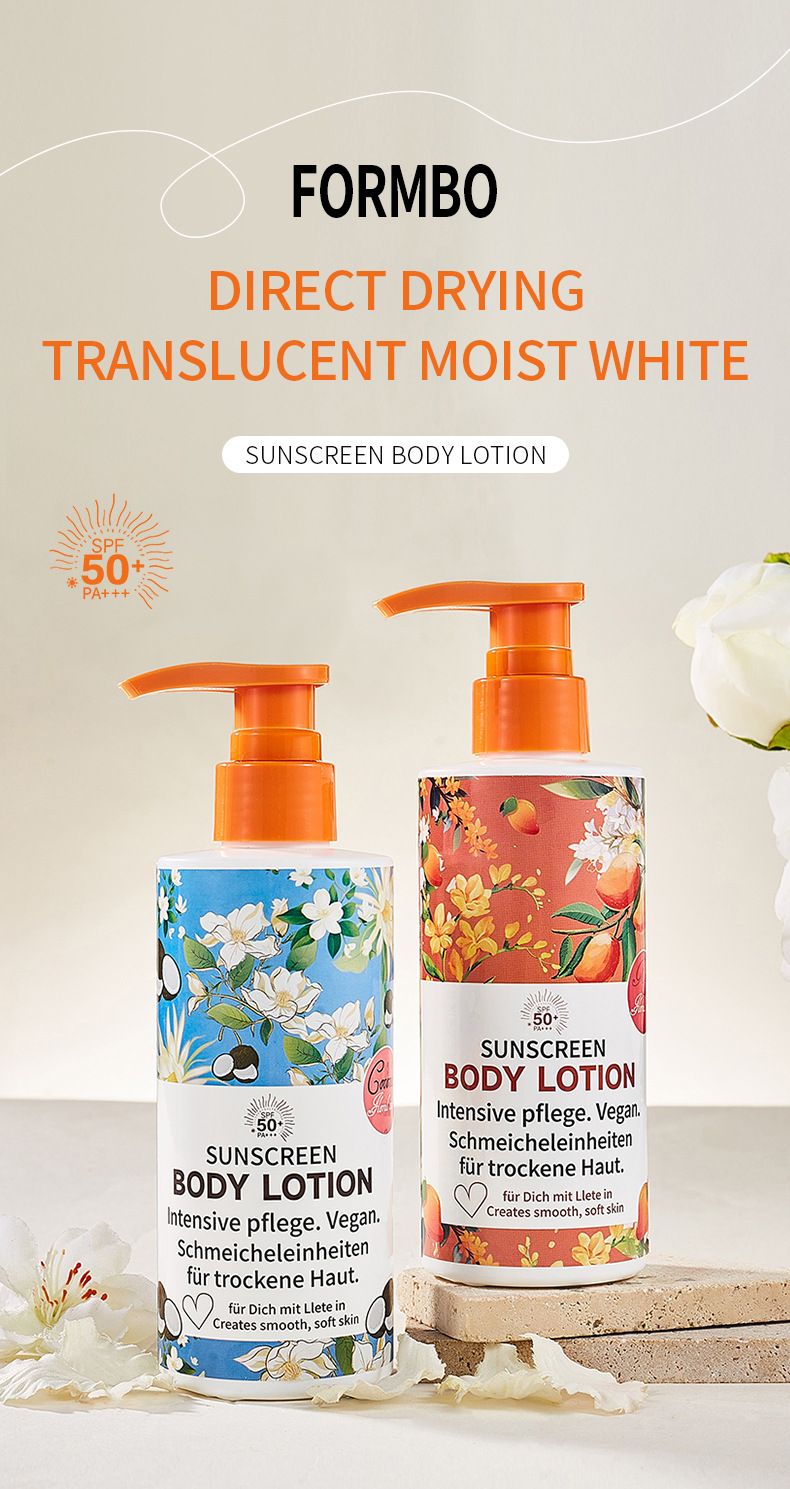 Lotion corporelle exclusive FORMBO deux en un, hydratante et parfum durable, soin complet du corps_voghion.com
