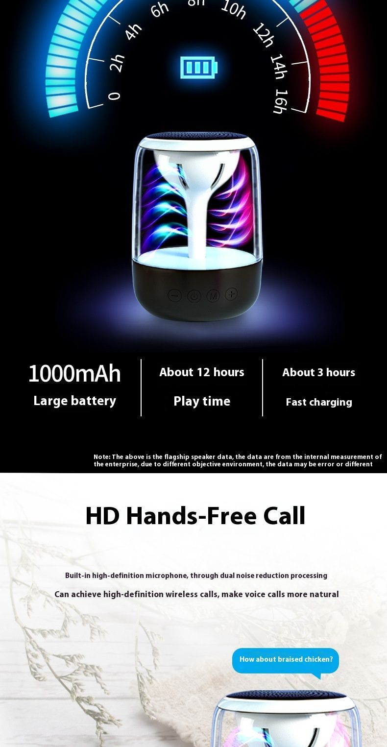 New C7 plusTWS Series Bluetooth Portable 6D Surround Colorful Light Mini Speaker_voghion.com