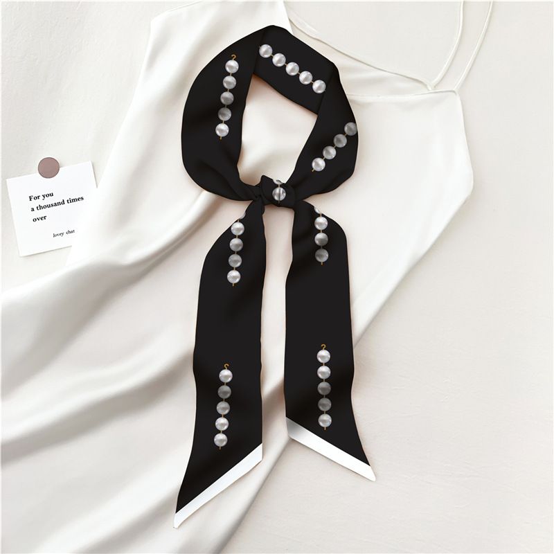 2024 minimalist spring and autumn new long women's decoration professional scarf binding bag headband ribbon_voghion.com