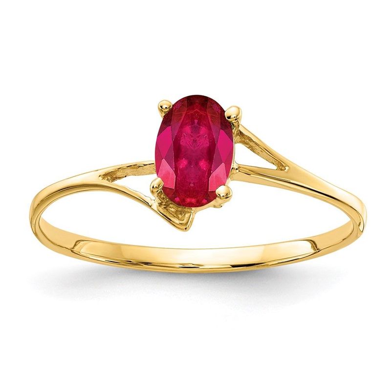 14k 6x4mm Oval Ruby Ring_voghion.com