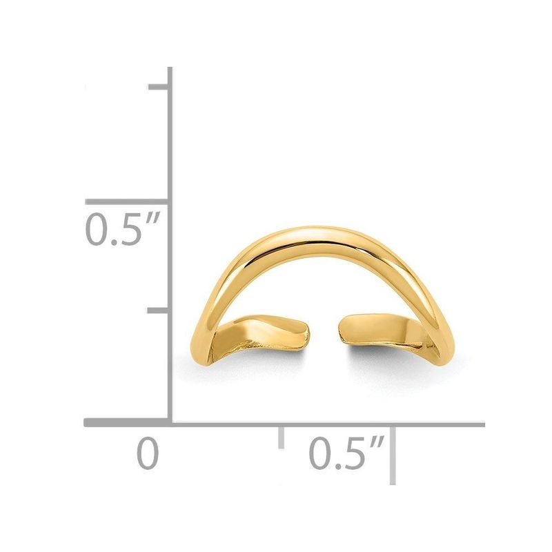 14k Polished Toe Ring_voghion.com