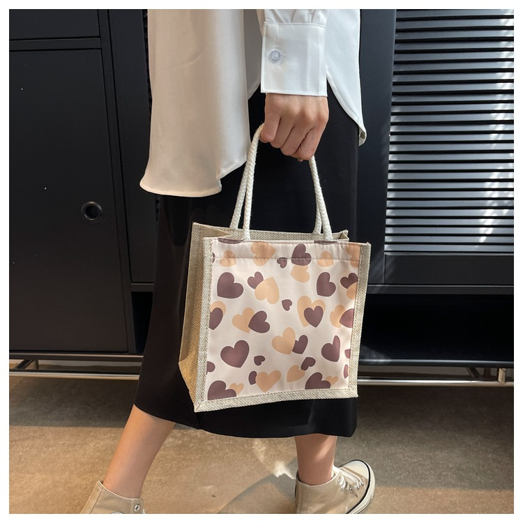 Ny hett säljande fräsch och söt pendling mångsidig handväska för japanska tjejer som bär kärlekslinneväska_voghion.com