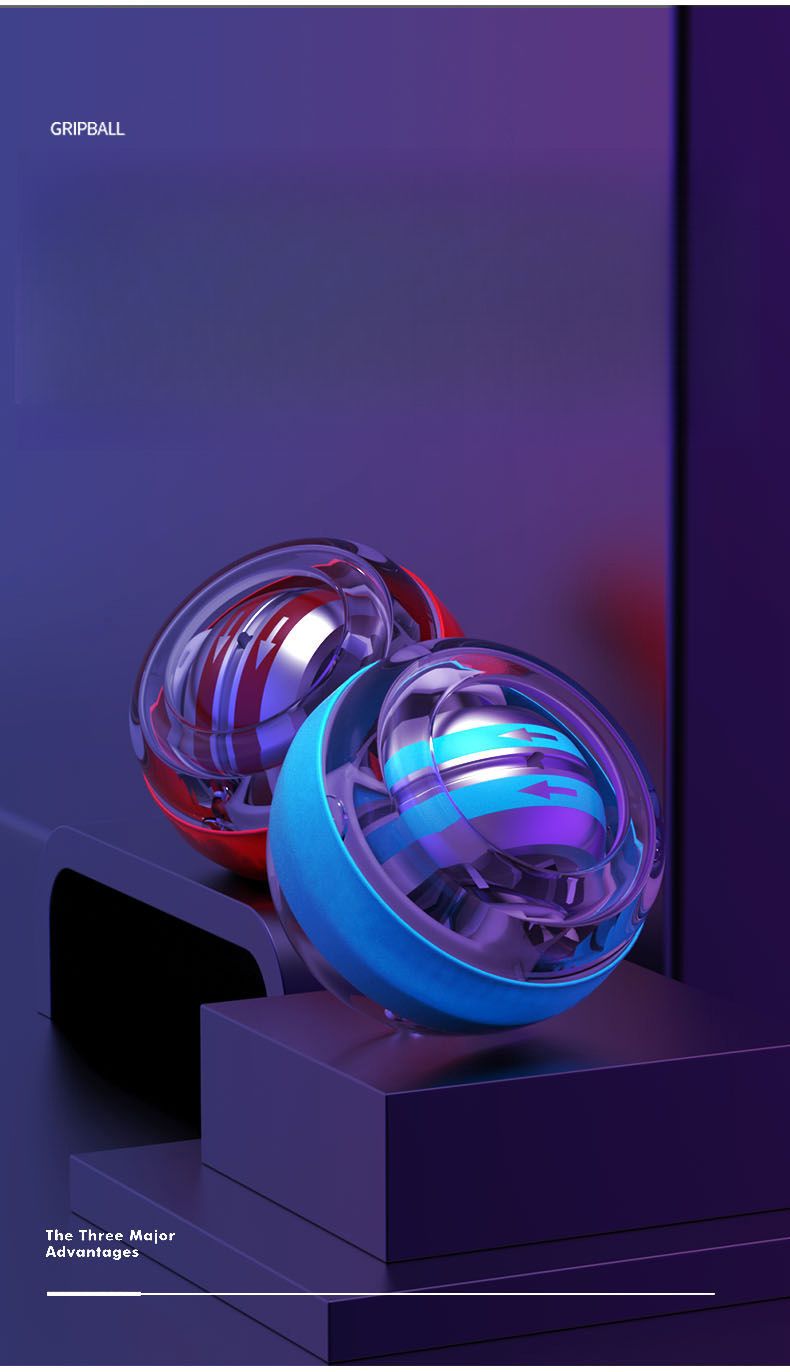 Wrist Self-Activating Grip Strengthener Metal Professional Stress Relief Artifact Gyroscope Entertainment Gravity Ball_voghion.com