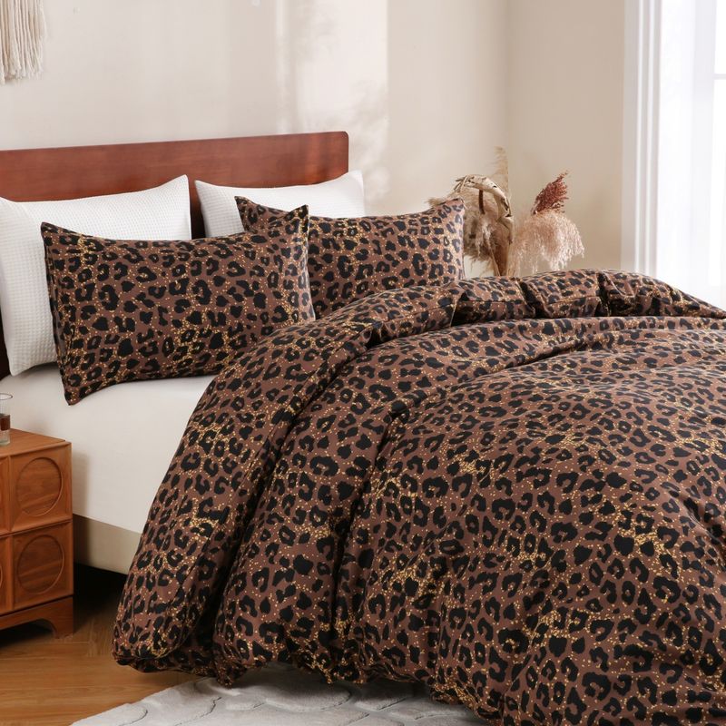 Set copripiumino con motivo geometrico - Biancheria da letto reversibile in stile nordico con morbido tessuto spazzolato (disponibili diverse misure)_voghion.com