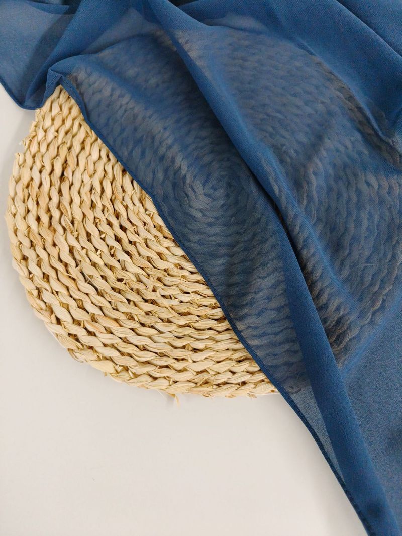 Asciugamano a bolle in chiffon di perle monocromatiche, foulard, sciarpa lunga da donna, seta da donna 70 * 180_voghion.com