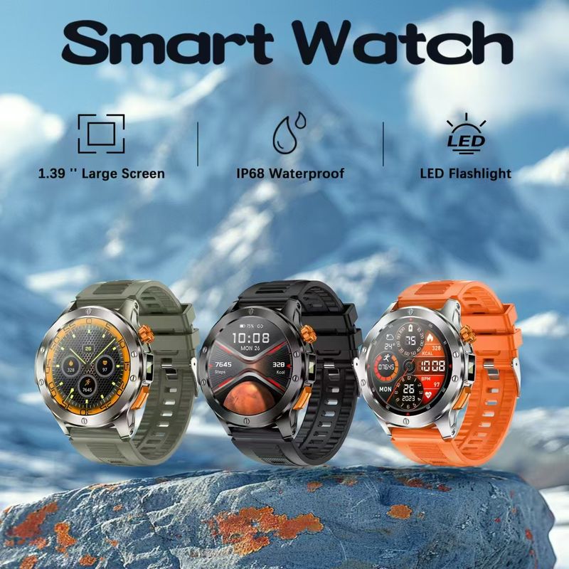 V21 Smart Outdoor Three-Proof Sports Men's Bluetooth Call Running Fitness Watch_voghion.com