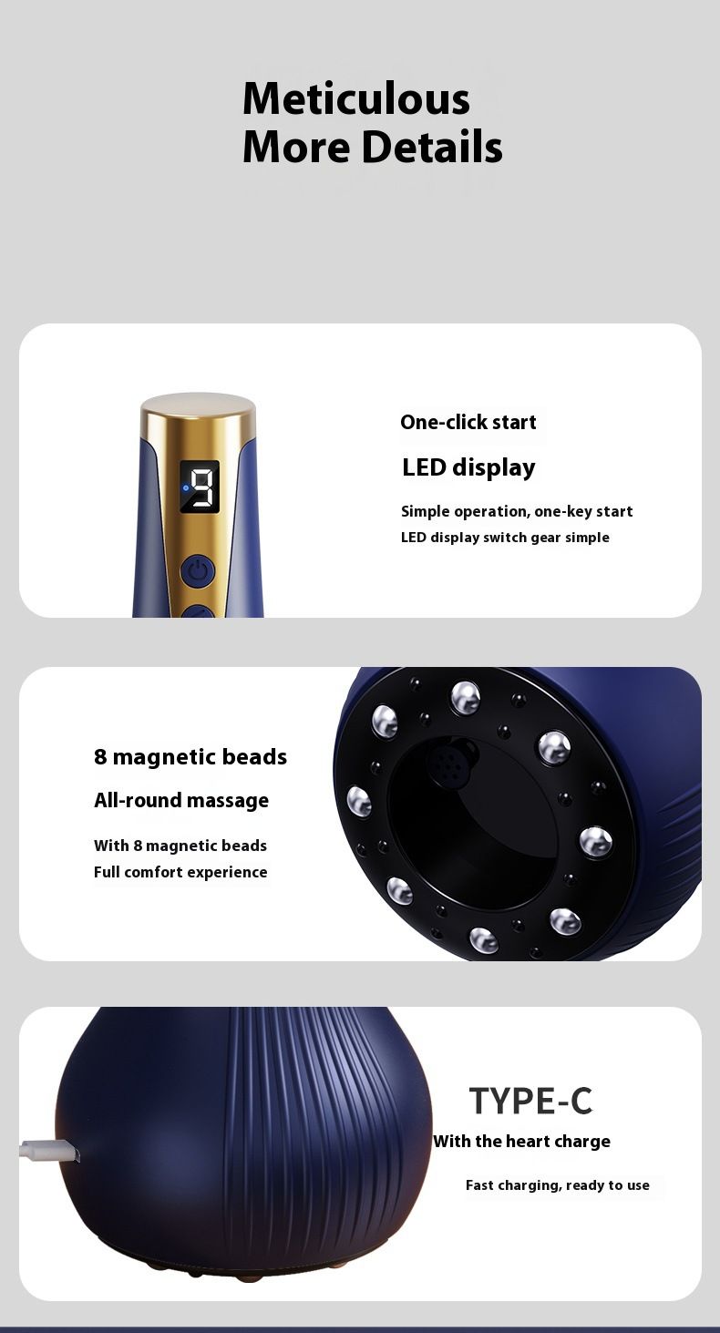 Intelligent Electric Massage And Scraping Device For Full Body Massage, With Strong Suction And Painless Second Scraping And Easy Cupping Massage_voghion.com